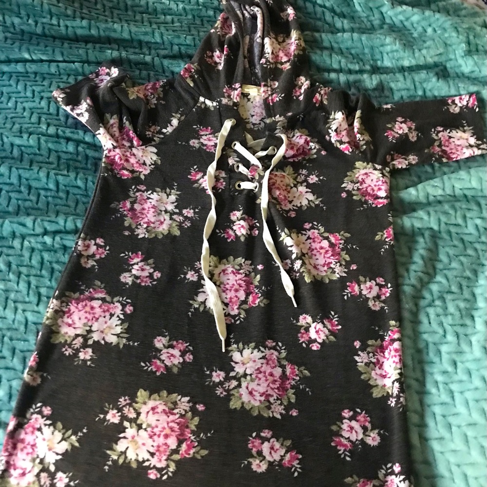 Hooded flower dress